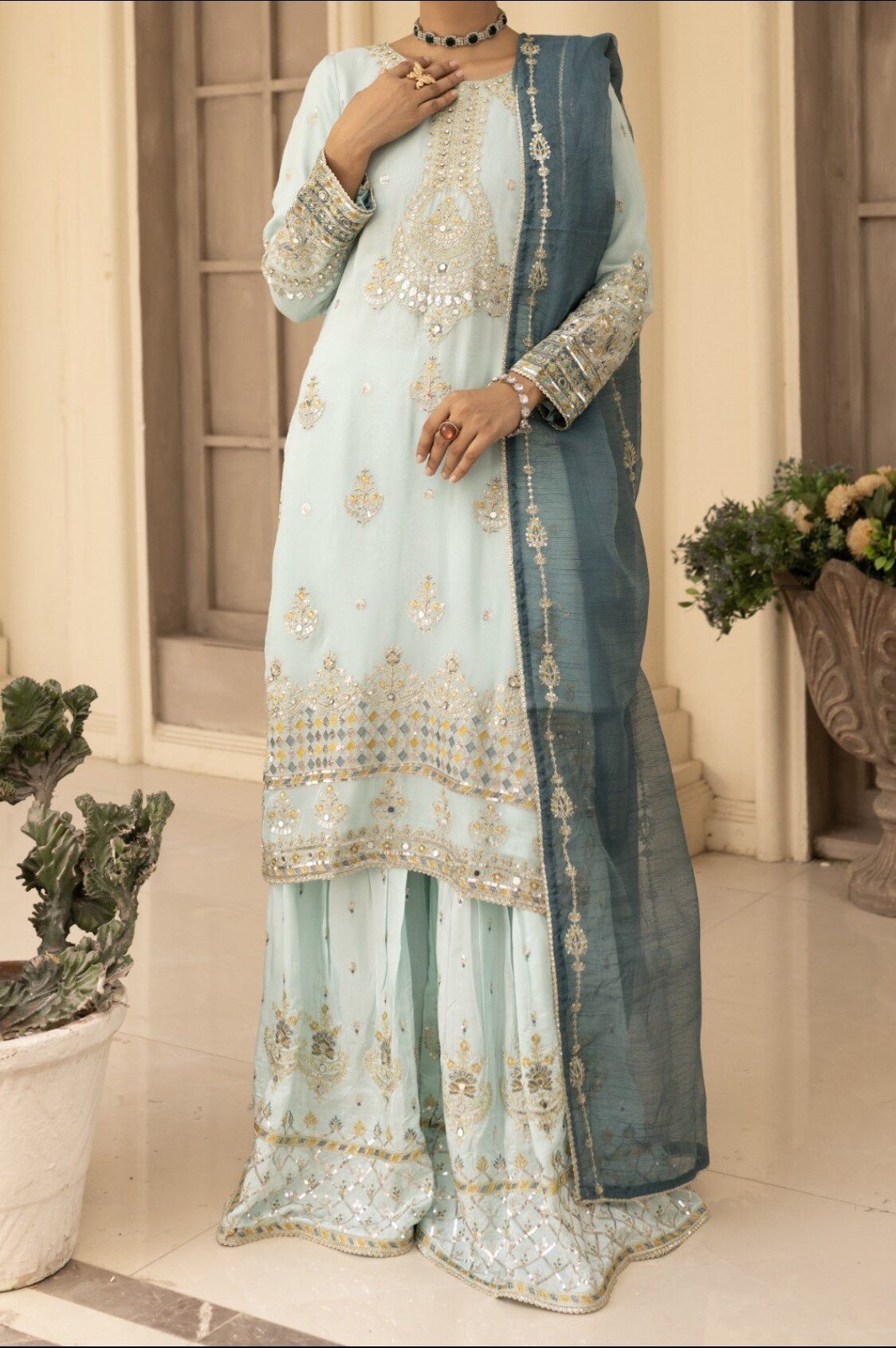 Blue Wedding Dress