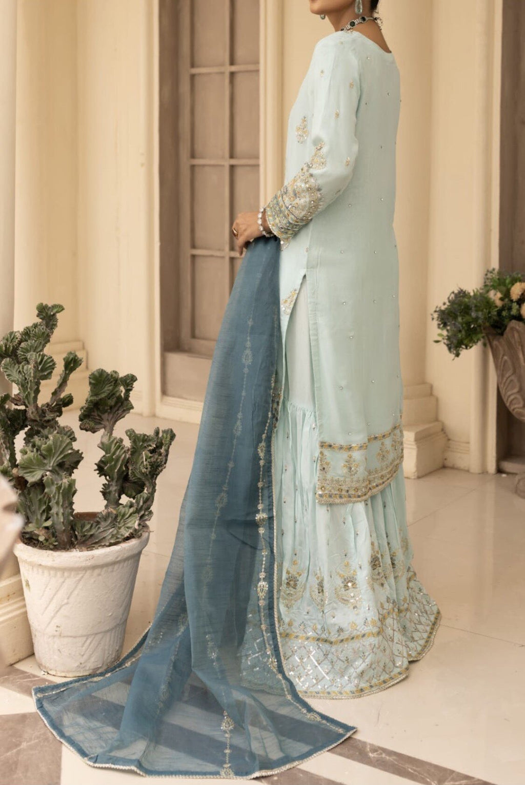 Blue Wedding Dress